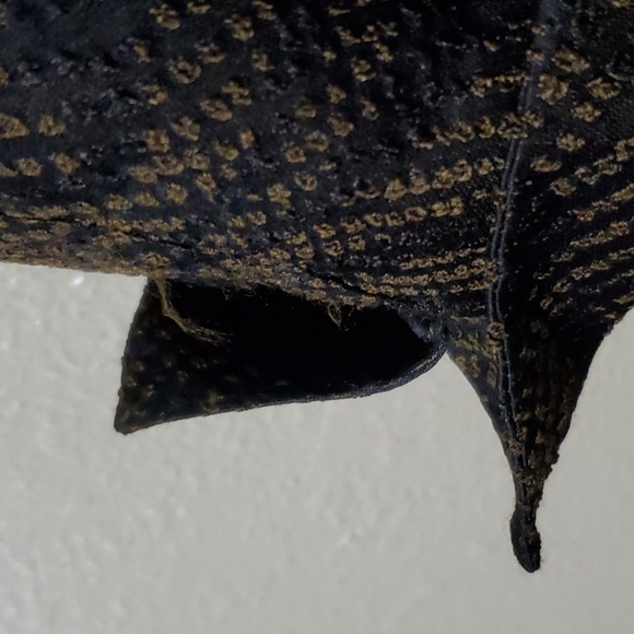 Eileen Fisher Size Large Silk Blend Jacquard Wave Blazer Jacket Black Brown - Picture 10 of 13